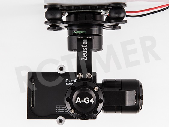 ZeusCam A-G4 GoPro2/3/4 Brushless Gimbal 360 degree with AV Outp